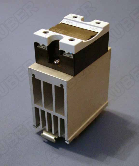 Heat Sink for 40A SSR, w/ DIN rail clip