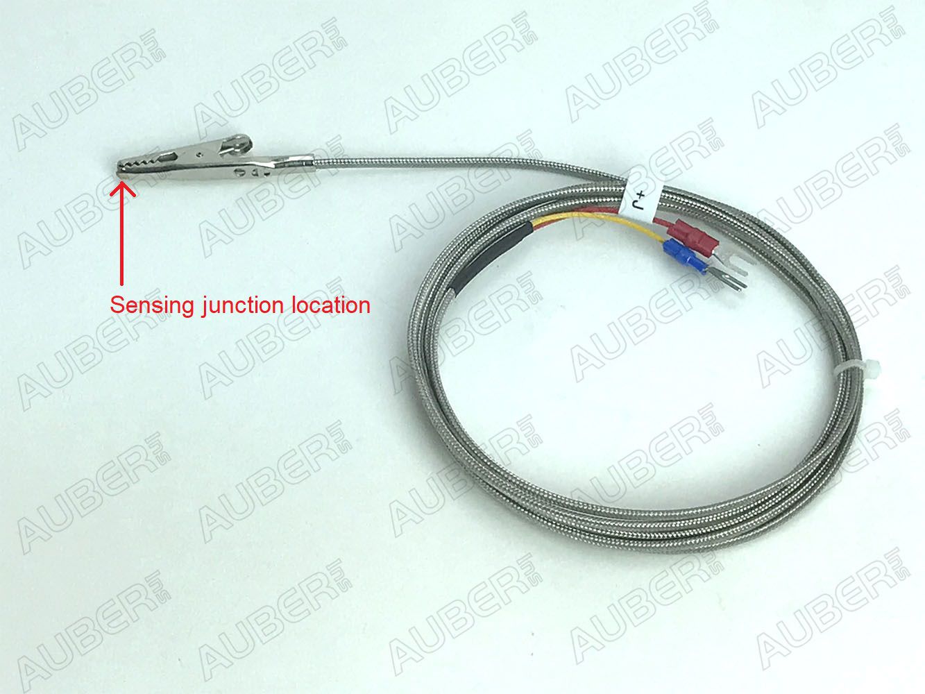 J Type Thermocouple w/ alligator clip tip, powder coating oven - Click Image to Close