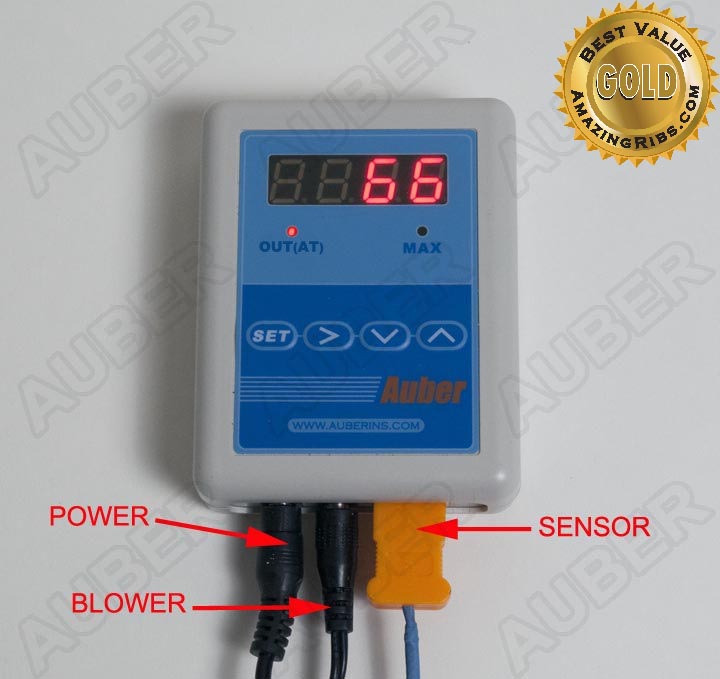 Temperature Controller for Off-set Style & Large Smoker 20 CFM - Click Image to Close