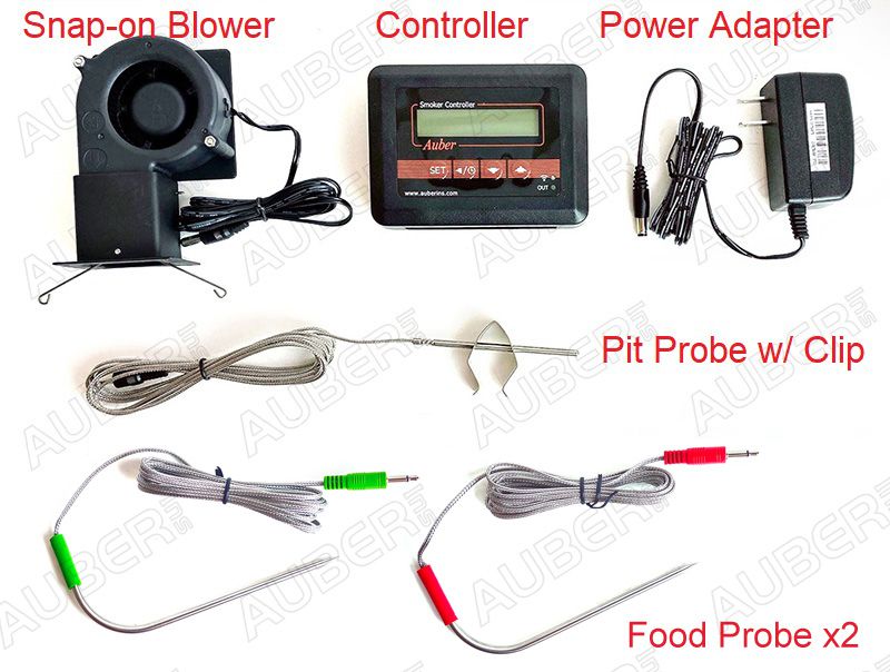 LavaLock ATC-3 BBQ Wi-Fi BBQ Temperature Controller w/ Bluetooth - 4-probe  35CFM Smoker Pit PID