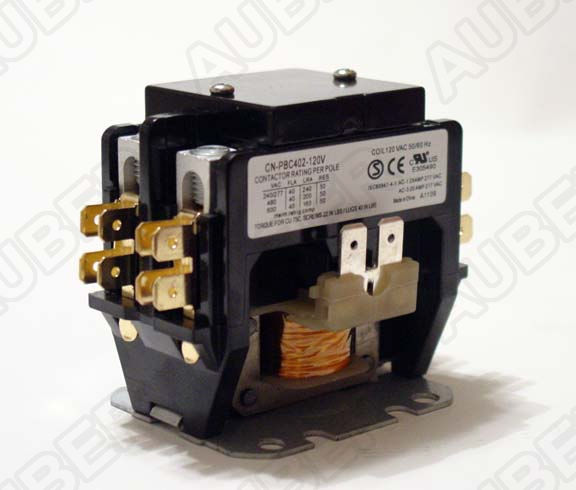 Contactor, 2 pole, 40/50 A, 120V Coil