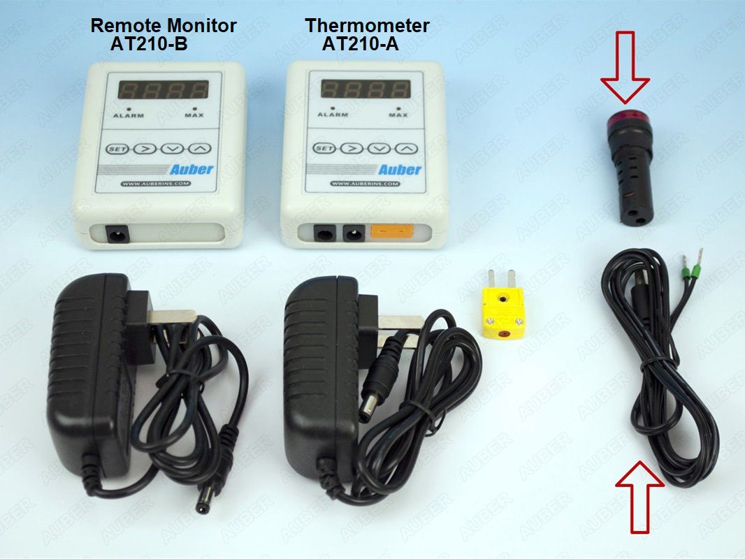 Wireless Thermometer for Stove Pipe,Chimney,Outdoor Wood Boiler