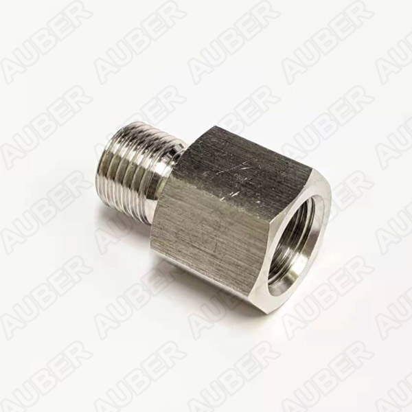 Adapter, 1/4" NPT female to 1/4" BSPP male, Stainless Steel - Click Image to Close