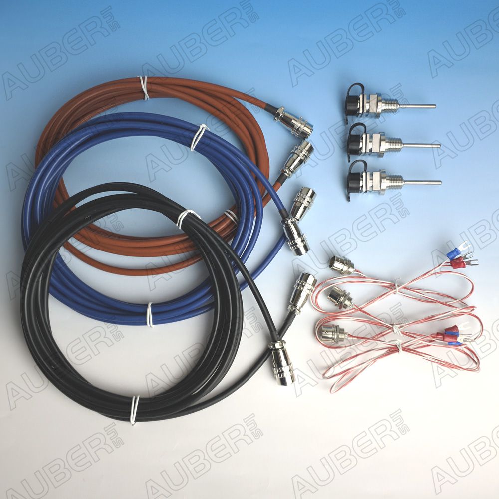 Liquid Tight RTD sensor w/ 12" RTD silicone cable, sets of 3 - Click Image to Close