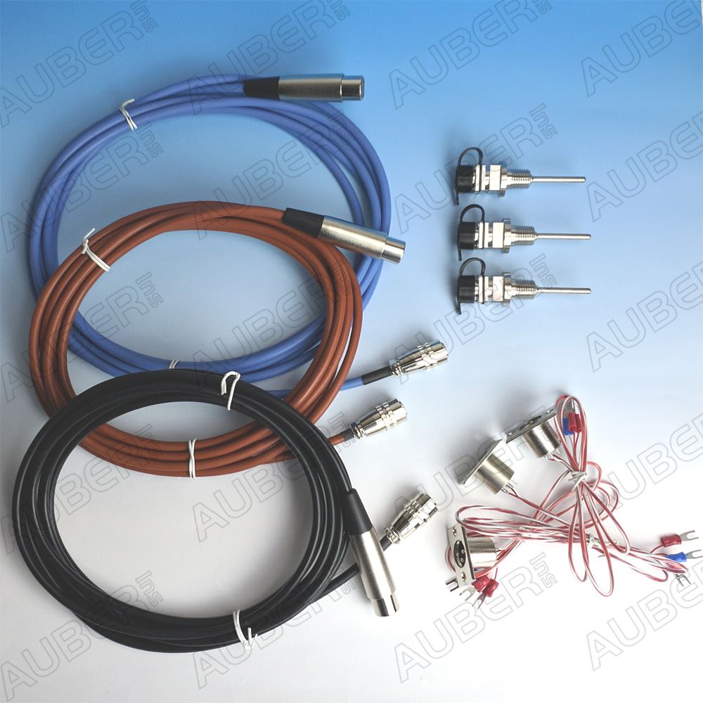 Liquid Tight RTD sensor w/ 12" XLRCON-M silicone cable sets of 3 - Click Image to Close