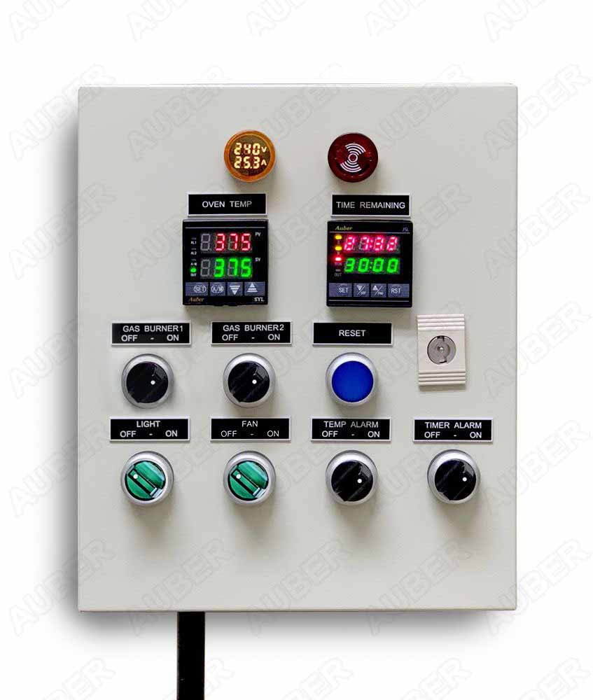 (image for) Control Panel for Gas Oven ft. Light & Fan, w/ a Separate Timer (120V Dual Gas Burners)