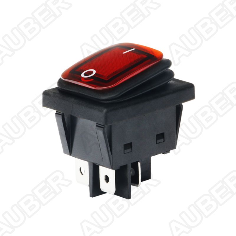 Waterproof Double Pole Single Throw Rocker Switch 250V 30A