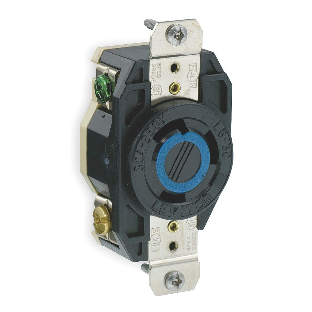 Leviton 240V 30A NEMA L6-30R Socket For Heater - Click Image to Close