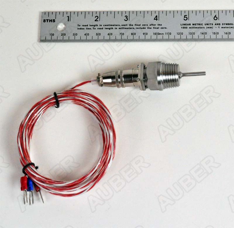 50~400°C RTD PT100 Temperature Sensor Thermocouple 2M Cable Stainless Probe