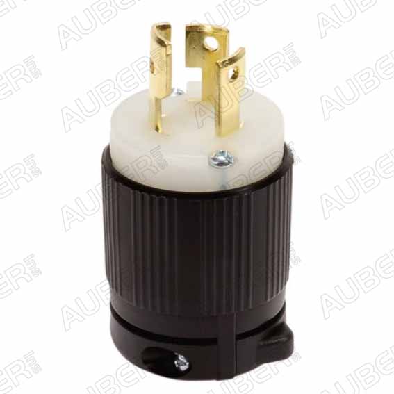 120V 15A NEMA L5-15P Twist Lock Power Cord Plug, UL Listed [RK-L5