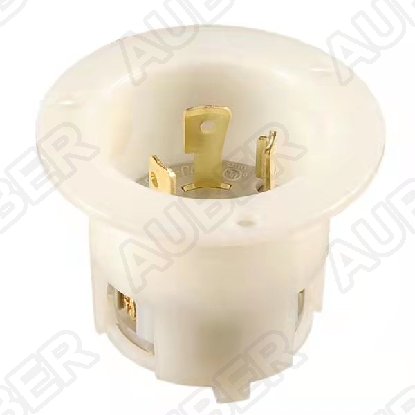 250V 30A NEMA L6-30P Flanged Inlet Locking Receptacle - Click Image to Close