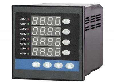 1/4 DIN Four Channel Temperature Meter (TC/RTD) - Click Image to Close