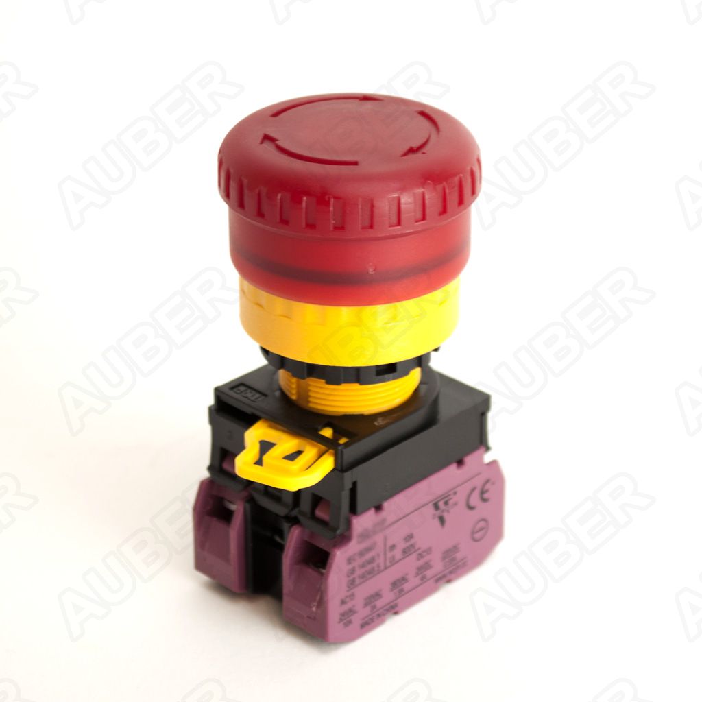 Illuminated Emergency Stop (E-Stop) Switch, 22mm (Discontinued) - Click Image to Close