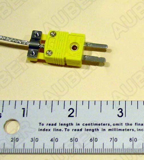 1Pcs 3*15mm K type thermocouple 100cm Cable without terminal/with 2P terminals. 