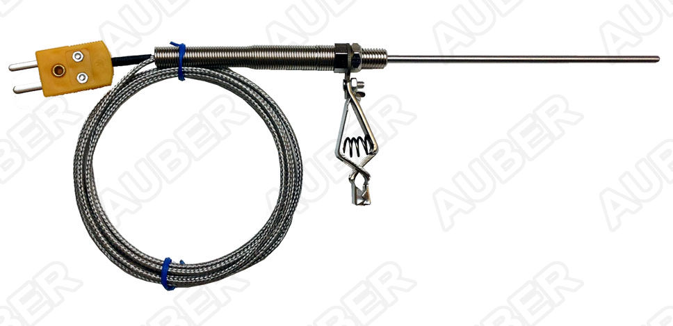 Type K Thermocouple 4" Probe with Clip for Smoker and Oven