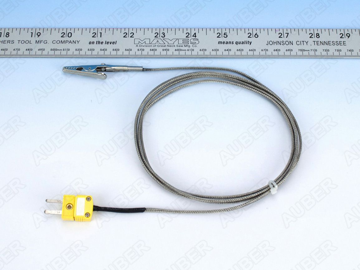 K Type Thermocouple w/ alligator clip - Click Image to Close