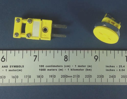 Panel mount mini connector Pair for K type TC (Round Receptacle)