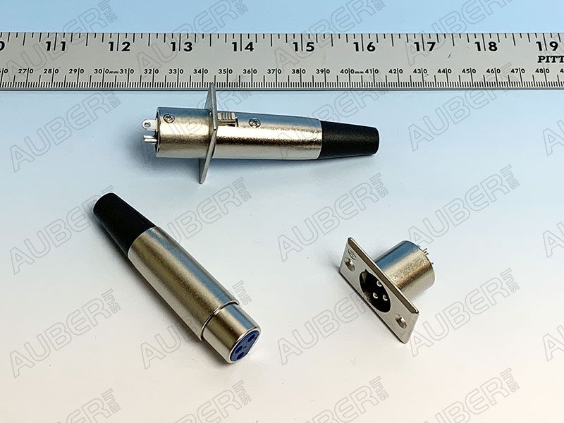 XLR Connector for RTD Cable (Male Panel Mount) - Click Image to Close