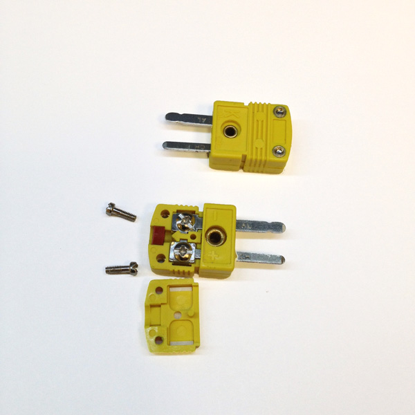 K Type Thermocouple Mini Connector, Male, Economical